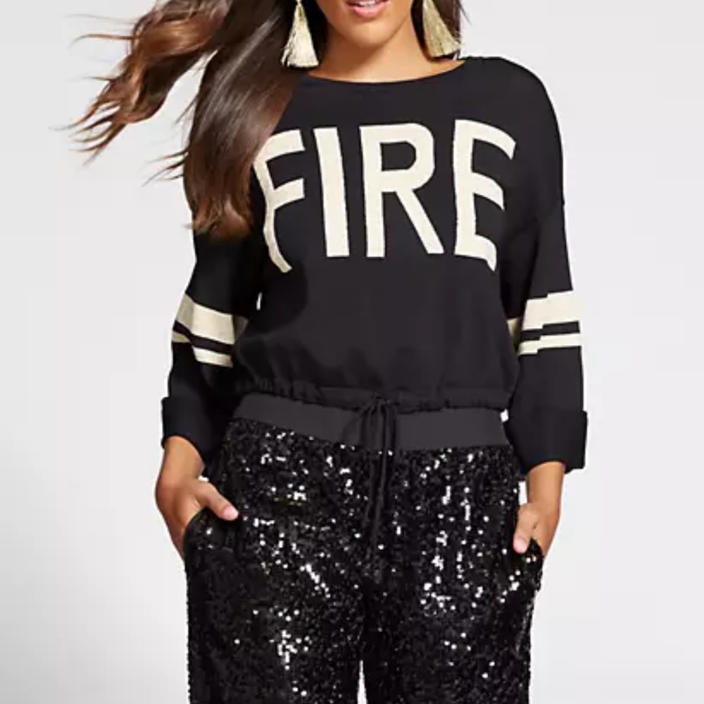 Fire tie crop top